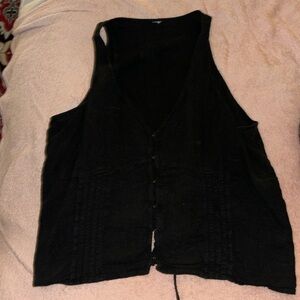 old navy top with latch front and lace back